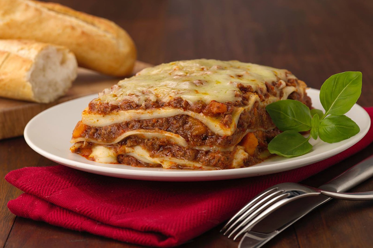 Zoom sur la lecette Lasagnes a la bolognaise