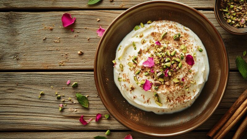 Crème tunisienne : un dessert onctueux et parfumé, les secrets de la recette traditionnelle de Tunis