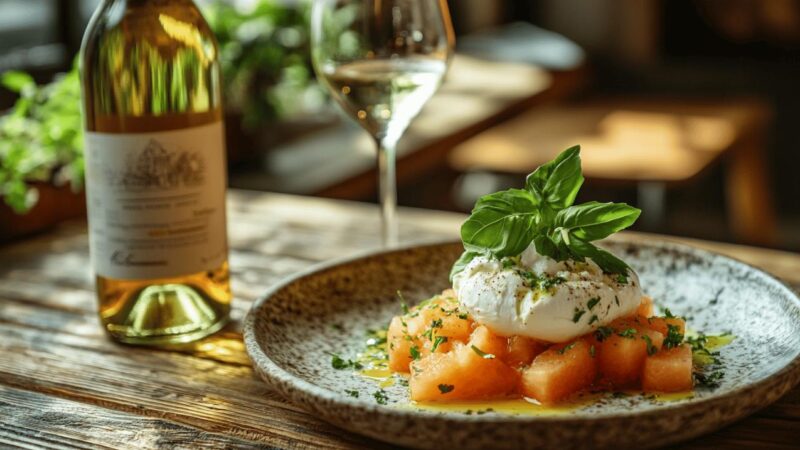 La recette du granite de melon et mozzarella di burrata : un dessert glacé étape par étape